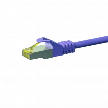 DSIT RJ45 nätverkskabel S/FTP (PiMF) Cat.7 patchkabel, violett, 1,50 m (DC-78-015)