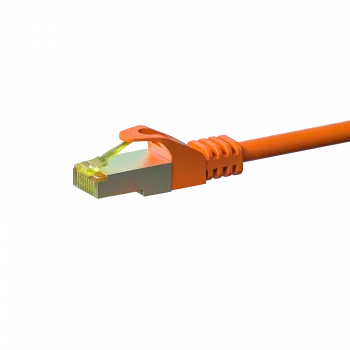 DSIT Cat.7 S/FTP PiMF RJ45 nätverks-patchkabel, orange, 15 m