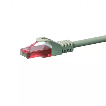DSIT CAT6 nätverkskabel, U/UTP, 20 m, grå, 100 % koppar (DC-61-200)
