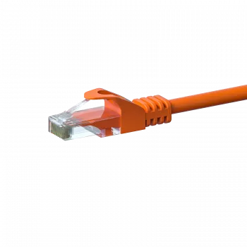 DSIT CAT 6 U/UTP nätverks-patchkabel, 2 m, orange, CCA, RJ45, 250 MHz, Gigabit Ethernet