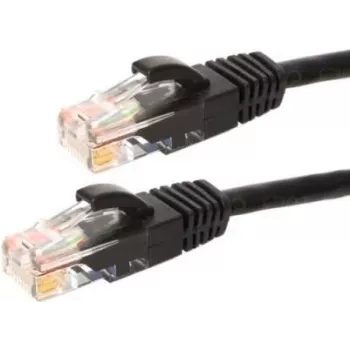 DSIT CAT5e U/UTP nätverkskabel, 20 m, svart, 100 % koppar, RJ45, Gigabit Ethernet