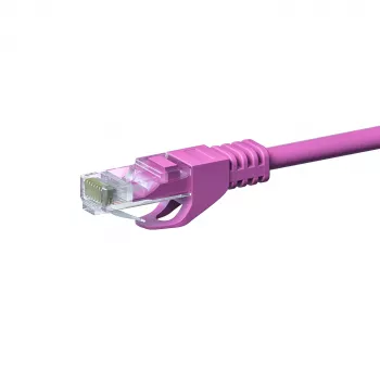 DSIT CAT5e nätverkskabel U/UTP 20 m rosa 100 % koppar (DC-59-200)