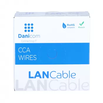 DSIT CAT6 S/FTP 50 m kabelrulle grå CCA (DC-SFTP6CCA50S-GRY)
