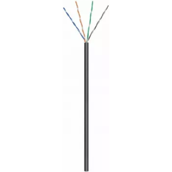 DSIT CAT6 utomhus nätverkskabel, U/UTP, AWG 24/7 (flexibel), 305 m, svart, CCA