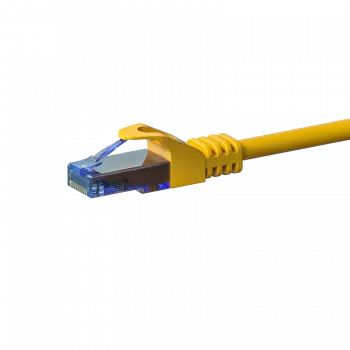 DSIT CAT6a nätverkskabel 100 % koppar - U/UTP - 7,5 m - gul (DC-U6A7-075)