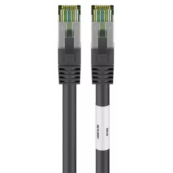 DSIT RJ45 nätverkskabel S/FTP PiMF CAT 8 kabel svart 0,25 m