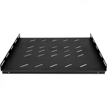 DSIT höglastande fast hylla för 1000 mm djupa serverskåp - 1U - 100 kg bärförmåga - svart (DS-SFH100)