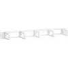 DSIT 19 inch 1U kabelhanteringspanel i plast med borstlist – vit (DS-1903-W)
