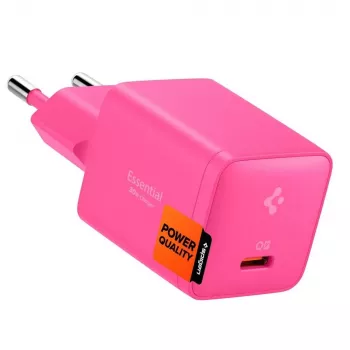 SPIGEN EE301EU-GAN Essential 1-ports nätladdare 30W rosa