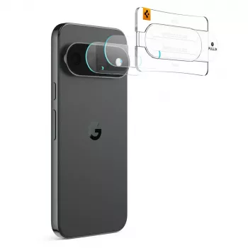Spigen Optik Pro Glas.tR EZ Fit kameraschutz 2-pack för Google Pixel 11 Pro XL – transparent