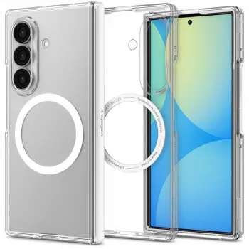 SPIGEN Ultra Hybrid Pro MagSafe-skal för Samsung Galaxy Z Fold 8 Ultra klar/vit