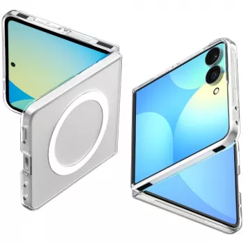 SPIGEN AirSkin MagSafe Galaxy Z Flip 8 skal transparent/vit