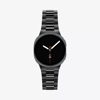 Spigen Modern Fit 316L rostfritt stål armband för Samsung Galaxy Watch 8 / 9 / Classic (40 / 44 / 46mm) svart