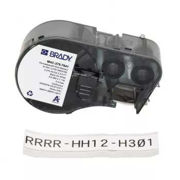 BRADY BMP41/BMP51/BMP53/M511 lågprofilerade polyesteretiketter, vita, 38,1 mm x 38,1 mm, 250 etiketter/rulle