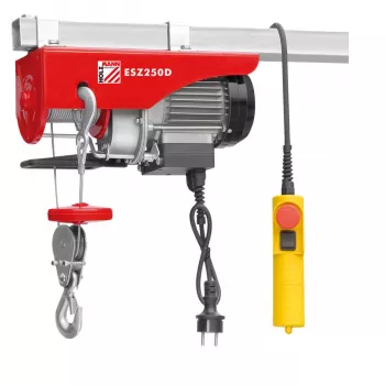 HOLZMANN MASCHINEN ESZ250D-230V elektrisk vinsch 250 kg dubbel lina 125 kg enkel lina 230 V