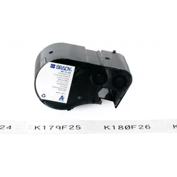 BRADY BMP51/BMP53/M511 självlaminerande vinyletikett, 25,40 mm x 6,40 m, vit/translucent