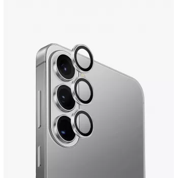 UNIQ Optix aluminiumskydd för kameraobjektiv till Samsung Galaxy S26 / S26+ – silver