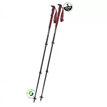 Komperdell Carbon Pro Zero Compact Vandringsstavar – Malbec