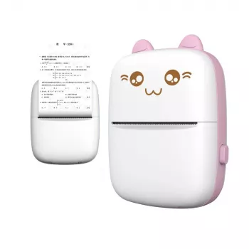 Mini-katt termisk skrivare HURC9 – rosa