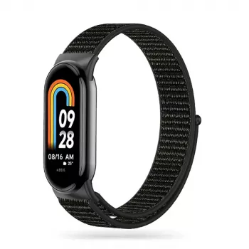 Tech-Protect Nylonarmband för Xiaomi Smart Band 8/9/10, svart