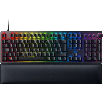 Razer Huntsman V2 trådbundet optiskt gamingtangentbord, Linear Red Switches, nordiskt layout, RGB, svart (RZ03-03930600-R3N1)
