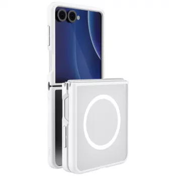 UNIQ Veren AF Magclick laddningsskal för Samsung Galaxy Z Flip8, vit