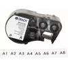 Brady M4C-375-422 självlaminerande vinyletikettkassett för BMP41/BMP51/BMP53/M511-skrivare, vit, 25,4 mm x 6,4 m