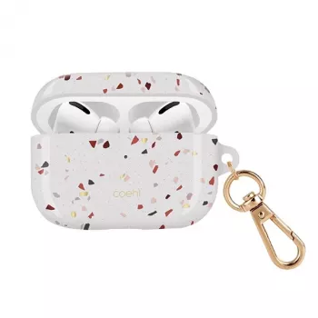 UNIQ Coehl Terrazzo skal för Apple AirPods Pro – naturvit