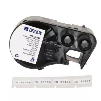 BRADY M4-130-492 R6600 harts termotransferband för BMP41/BMP51/BMP53/M511, svart, 45,72 mm x 22,86 m