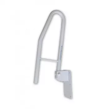 MOBILEX PLU058 Vridbart badhandtag - Metall, vit, 600 mm utliggande, 150 kg belastning