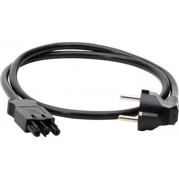 KOPP ELEKTROTECHNIK skyddskontaktförlängningskabel, 1,5 mm², GST18i3-kompatibel, 1 m, svart