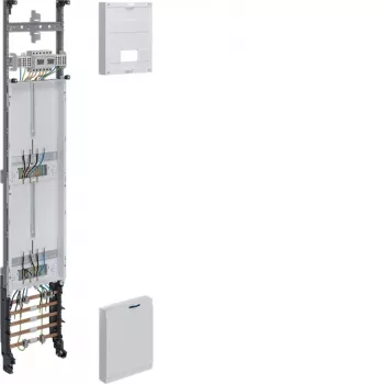 Hager komplett mätarfält Z 1350x250mm 3-fas 2 mätarplatser 10mm² med frånskiljningsfunktion
