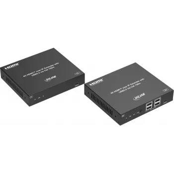 InLine® KVM-förlängare över IP, HDMI 4K/60Hz, 100m, set (57886G)