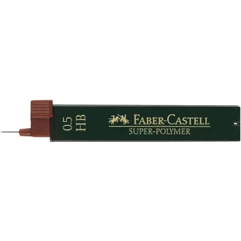 FABER-CASTELL Super-Polymer stiftblyertsminen 0,5 mm HB (förpackning med 24)