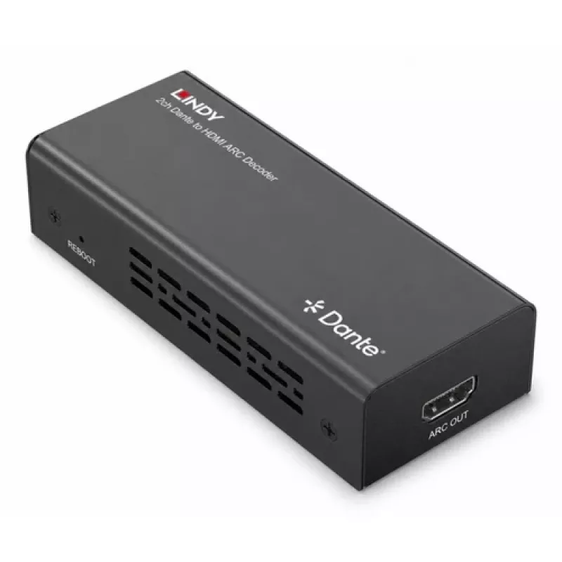 Lindy 2ch Dante till HDMI ARC-dekoder