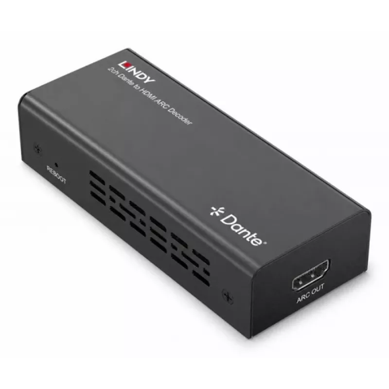 Lindy 2ch Dante till HDMI ARC-dekoder