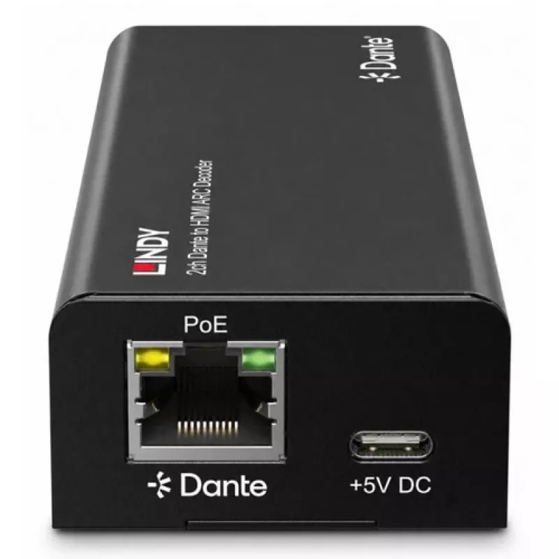 Lindy 2ch Dante till HDMI ARC-dekoder