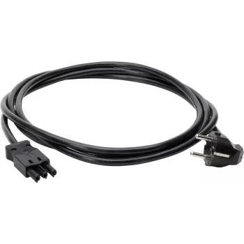 Kopp GST18i3 Schuko vinkelströmkabel 3m 3G1,5mm² H05VV-F svart
