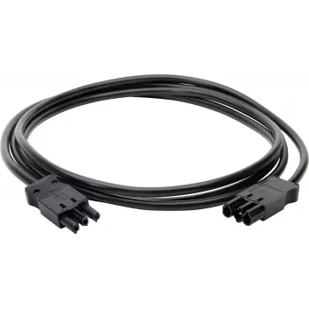 Kopp anslutningskabel kompatibel med GST-kontaktsystem, M/M, 1,5 mm², 3 m, svart