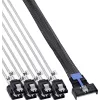 InLine® MCIO x8 Breakout Cable to 8x SATA, 0.75 m