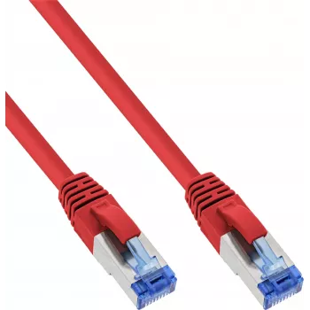 INLINE B-76805R 25-pack Cat.6A S/FTP LSZH patchkabel, 5 m, röd