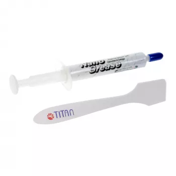 Titan Nano Grease värmeledningspasta 3 g, 4,5 W/mK, icke-ledande, sprutapplikator, TTG-G30030