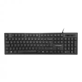 LC-Power LC-KEY-903DE kontorstangentbord, USB, svart, tyskt layout