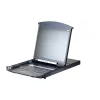ATEN KL1108VN 8-port 19 inch LCD KVM over IP-switch, dual rail, US-tangentbord