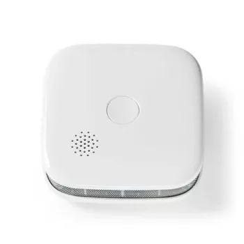 Nedis SmartLife Wi-Fi brandvarnare WIFIDS21WT3 - 3-pack, fotoelektrisk, 85 dB siren, smarta aviseringar, EN 14604-certifierad, vit