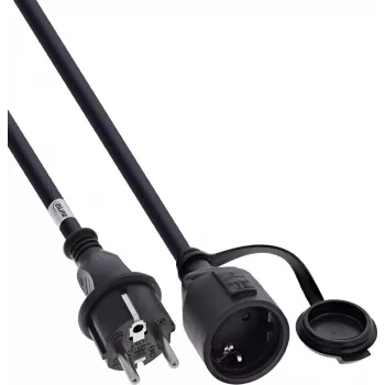InLine® jordad förlängningskabel, utomhus IP44, beröringsskydd, 10 m
