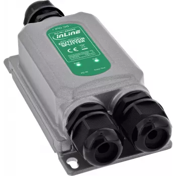 InLine® PoE++-splitter utomhus IP67 IK10 60W 12V Gigabit