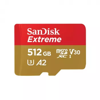 SanDisk Extreme Go A2 U3 V30 microSDXC 512GB minneskort