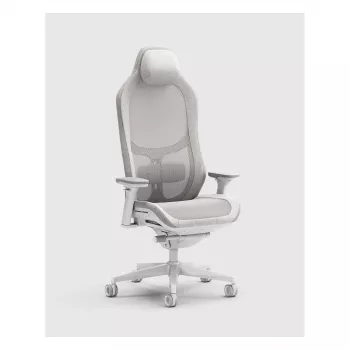 Fractal Design Refine 2 Mesh Light gamingstol, ljusgrå/vit