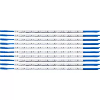 Brady SCN-07-1 clip-hylsa kabelmärkare, märkning 1, vit, för kabeldiameter 1,9-2,4 mm, 300 st